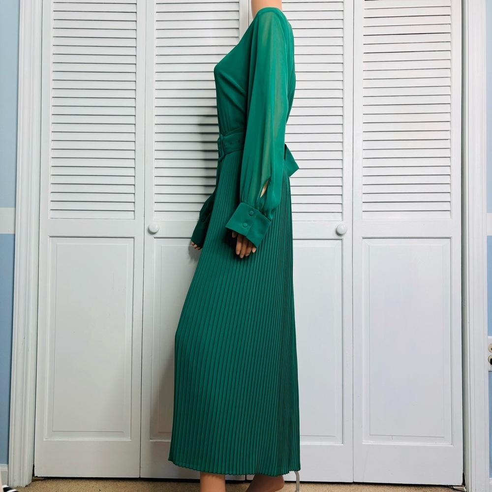 ZARA Green Pleated Jumpsuit Size XXL❗️PRICE IS FIRM❗️ - Picture 5 of 12